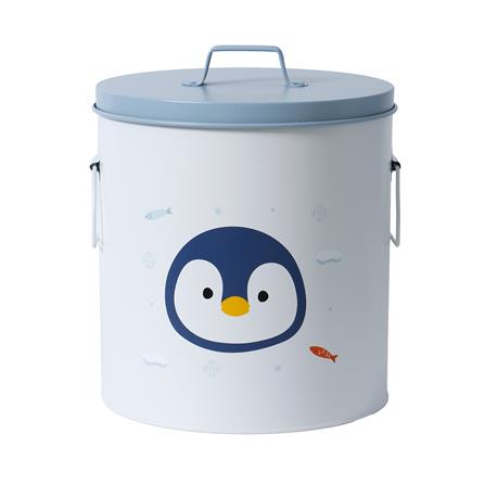 กล่องเหล็กเก็บของ STACKO LITTLE-P 22.8x22.8x26.5ซม. สีขาว/ฟ้า_1