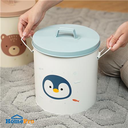 กล่องเหล็กเก็บของ STACKO LITTLE-P 22.8x22.8x26.5ซม. สีขาว/ฟ้า_4