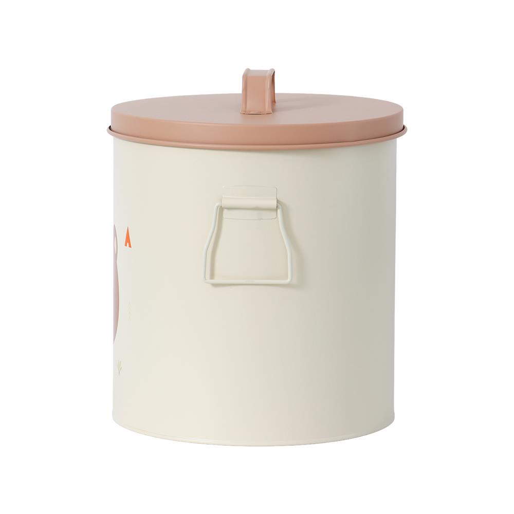 กล่องเหล็กเก็บของ STACKO LITTLE-B 22.8x22.8x26.5ซม. สีขาว/น้ำตาล