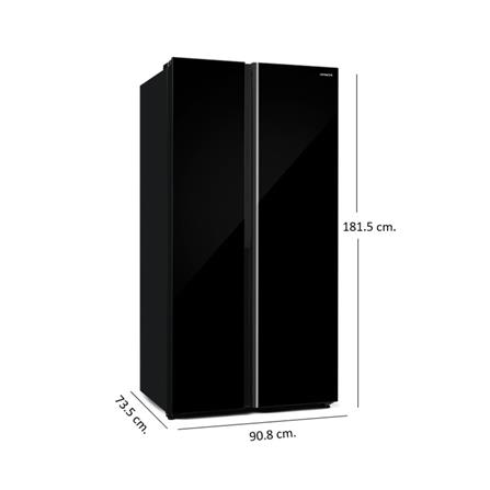 ตู้เย็น SIDE BY SIDE HITACHI HRSN9713ESAGBKTH 23.1 คิว อินเวอร์เตอร์ กระจกดำ_8