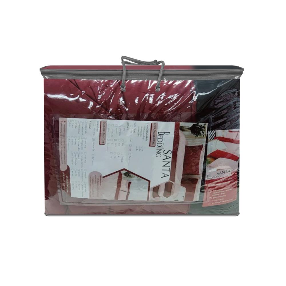 ผ้านวม SANTA BEDDING 100x90 นิ้ว สี BLACK/RED