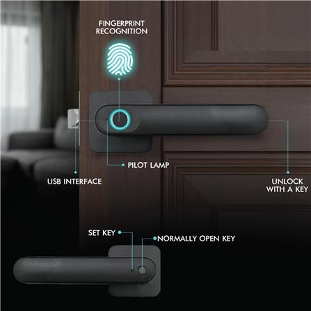 กลอนดิจิตอล ESTHER EAE-03-110-5 สีดำ_4