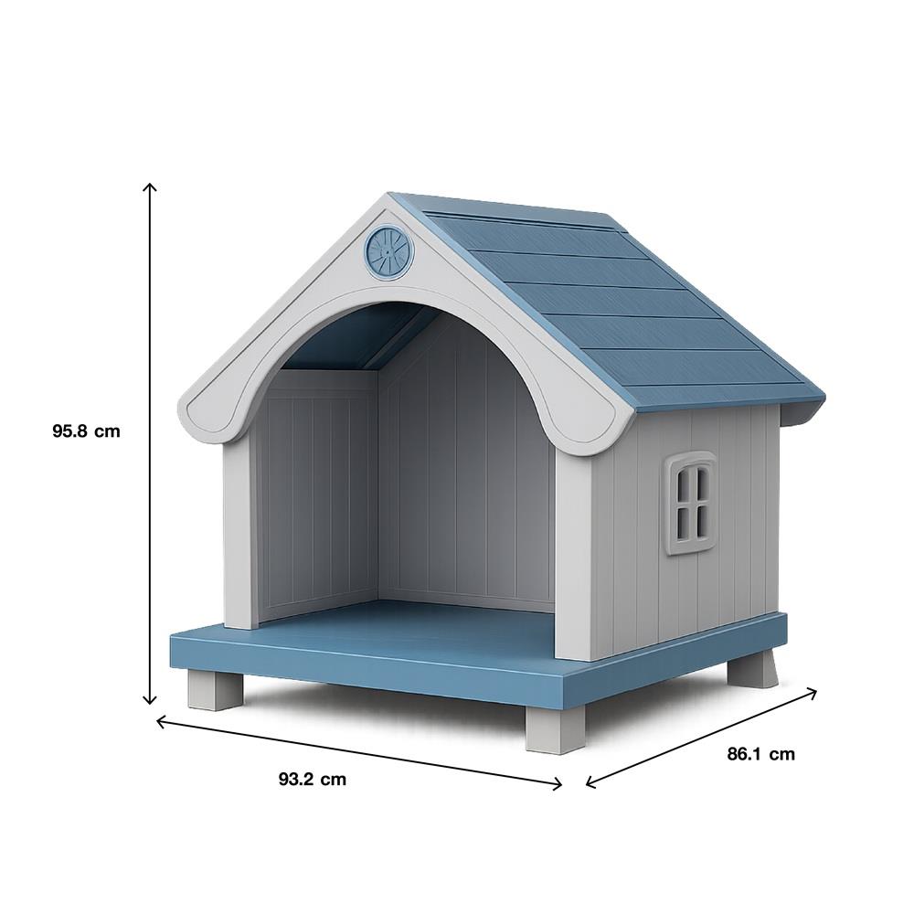 บ้านสัตว์เลี้ยง DPETT HONEY COMB HOUSE สีเทา-ฟ้า