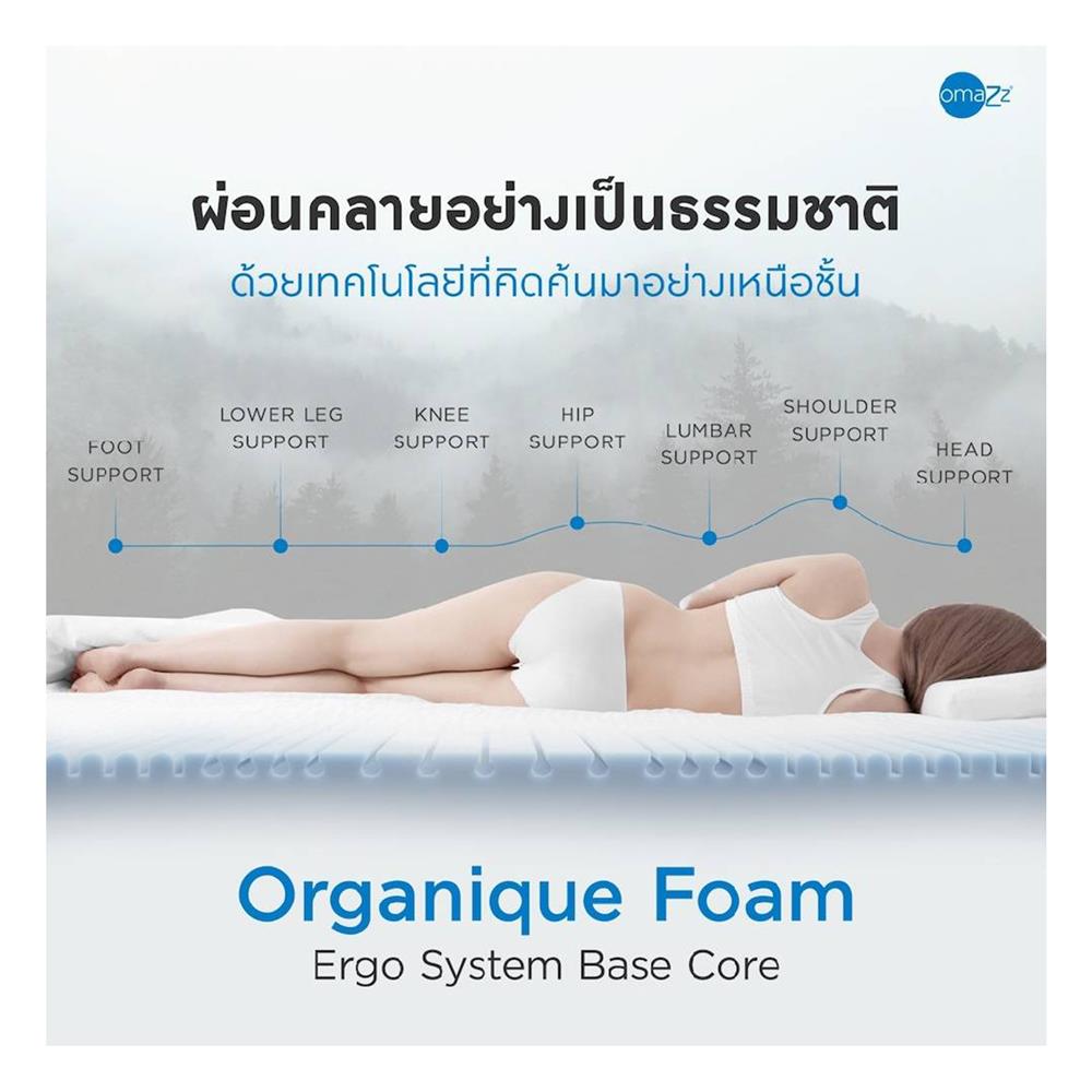 ที่นอน 5 ฟุต OMAZZ FERRIS (พร้อมชุดเครื่องนอน 8 ชิ้น)