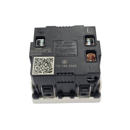 เต้ารับเดี่ยว 3 ขา SCHNEIDER M3TS426UST_WE MILUZ สีขาว_2