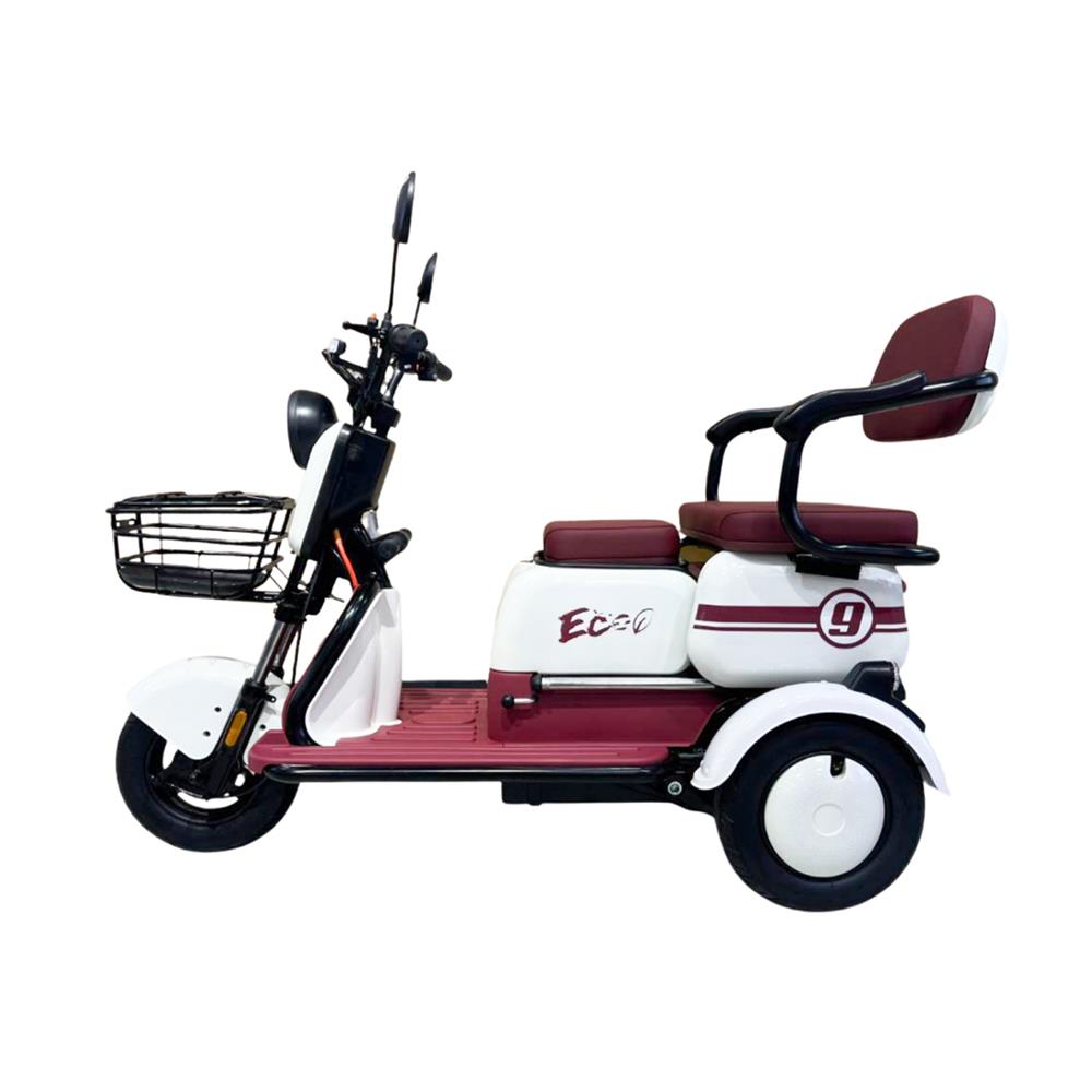 จักรยานไฟฟ้า 3 ล้อ EM EM9 สีขาว/แดง