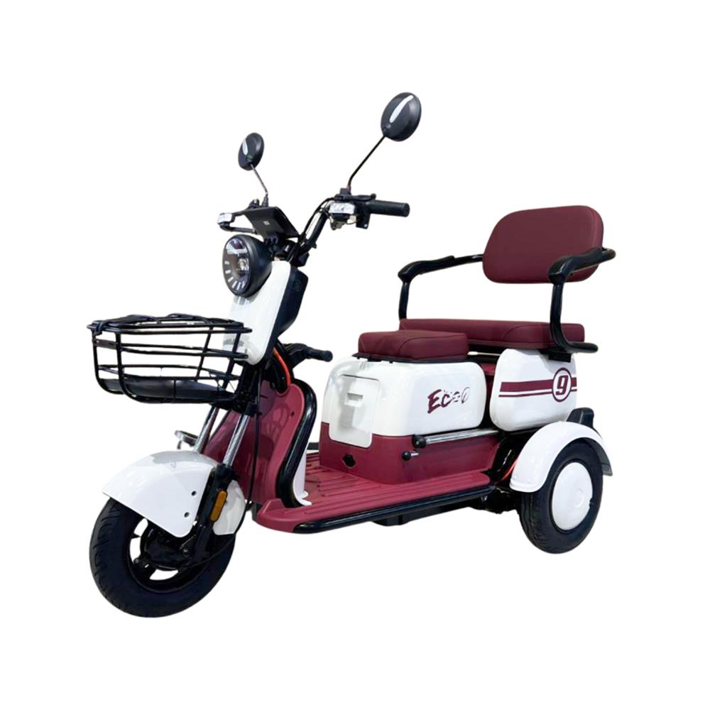 จักรยานไฟฟ้า 3 ล้อ EM EM9 สีขาว/แดง