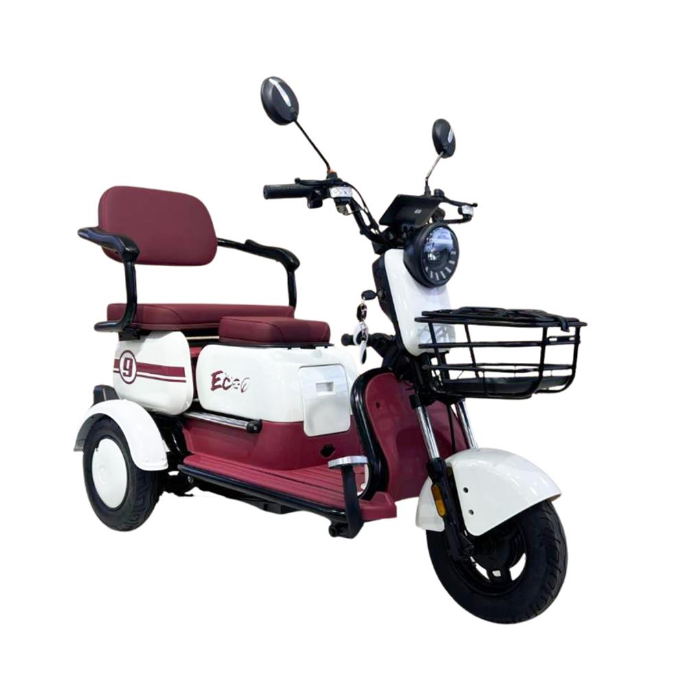 จักรยานไฟฟ้า 3 ล้อ EM EM9 สีขาว/แดง