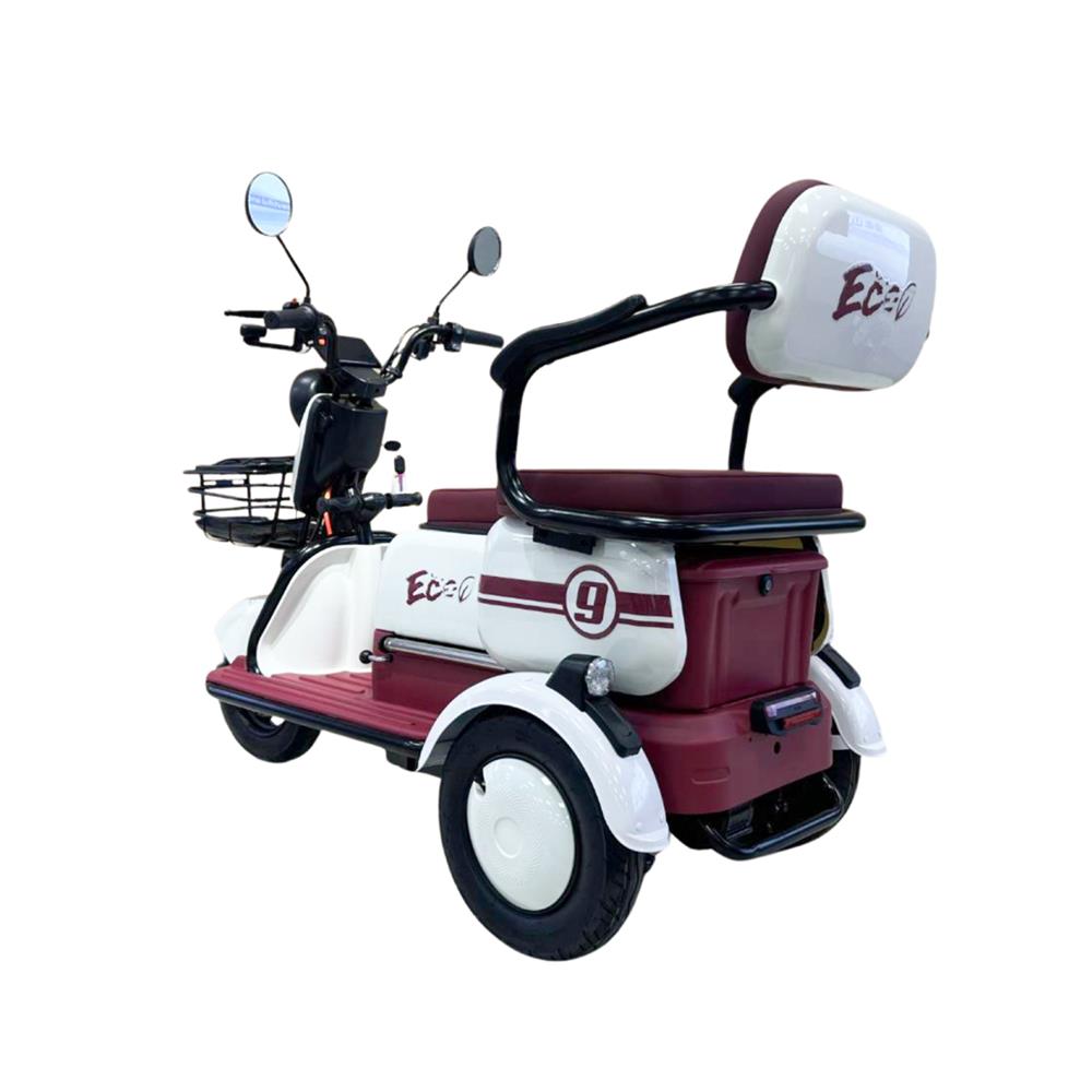 จักรยานไฟฟ้า 3 ล้อ EM EM9 สีขาว/แดง