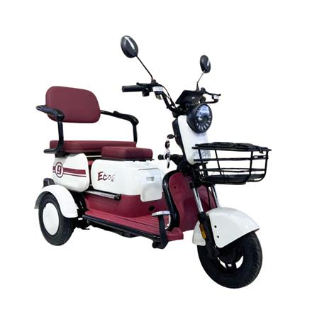 จักรยานไฟฟ้า 3 ล้อ EM EM9 สีขาว/แดง_3