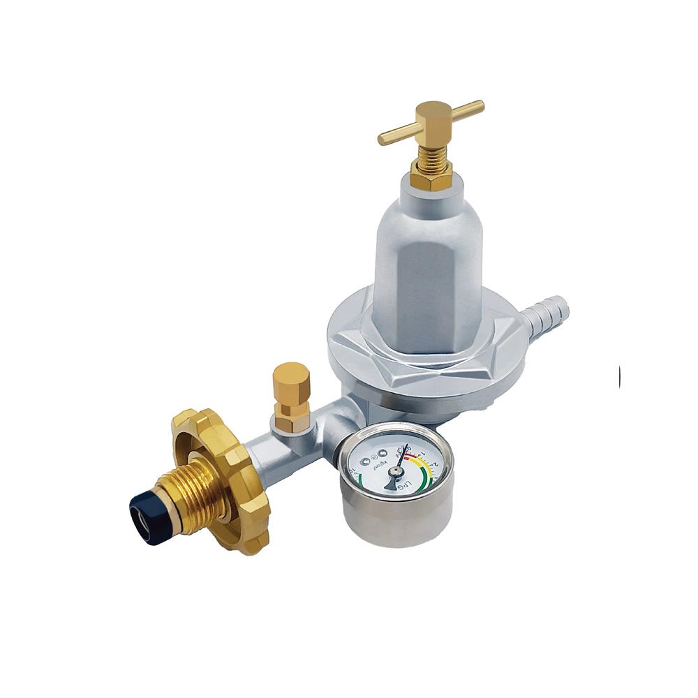 หัวปรับแรงดันสูงเซฟตี้เกจ์วัด พร้อมสายแก๊ส DYNA HOME DH-56HT