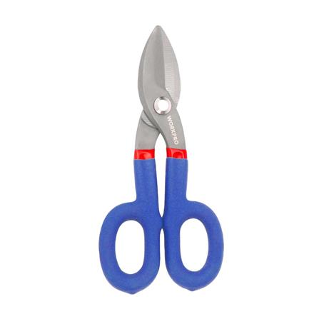 กรรไกรตัดแผ่นโลหะแบบตัดตรง WORKPRO 10 นิ้ว สีน้ำเงิน_0