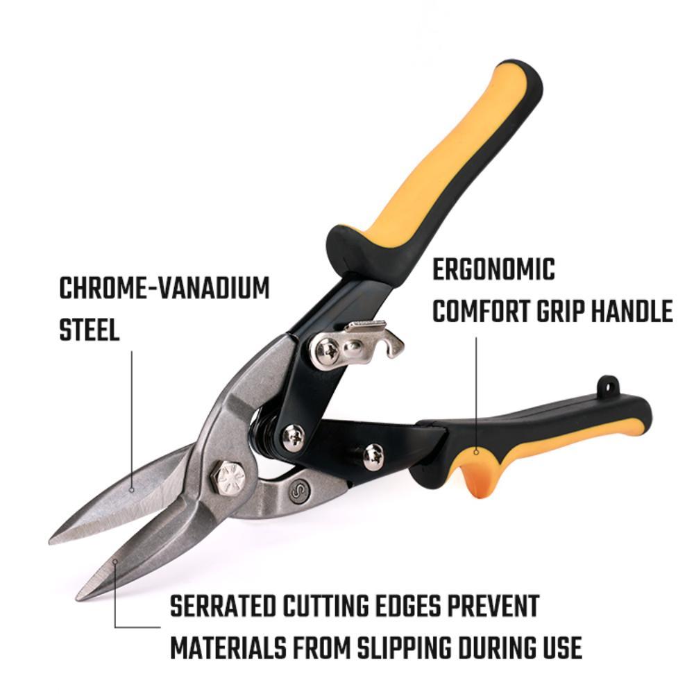 กรรไกรตัดโลหะแบบตัดตรง WORKPRO 10 นิ้ว