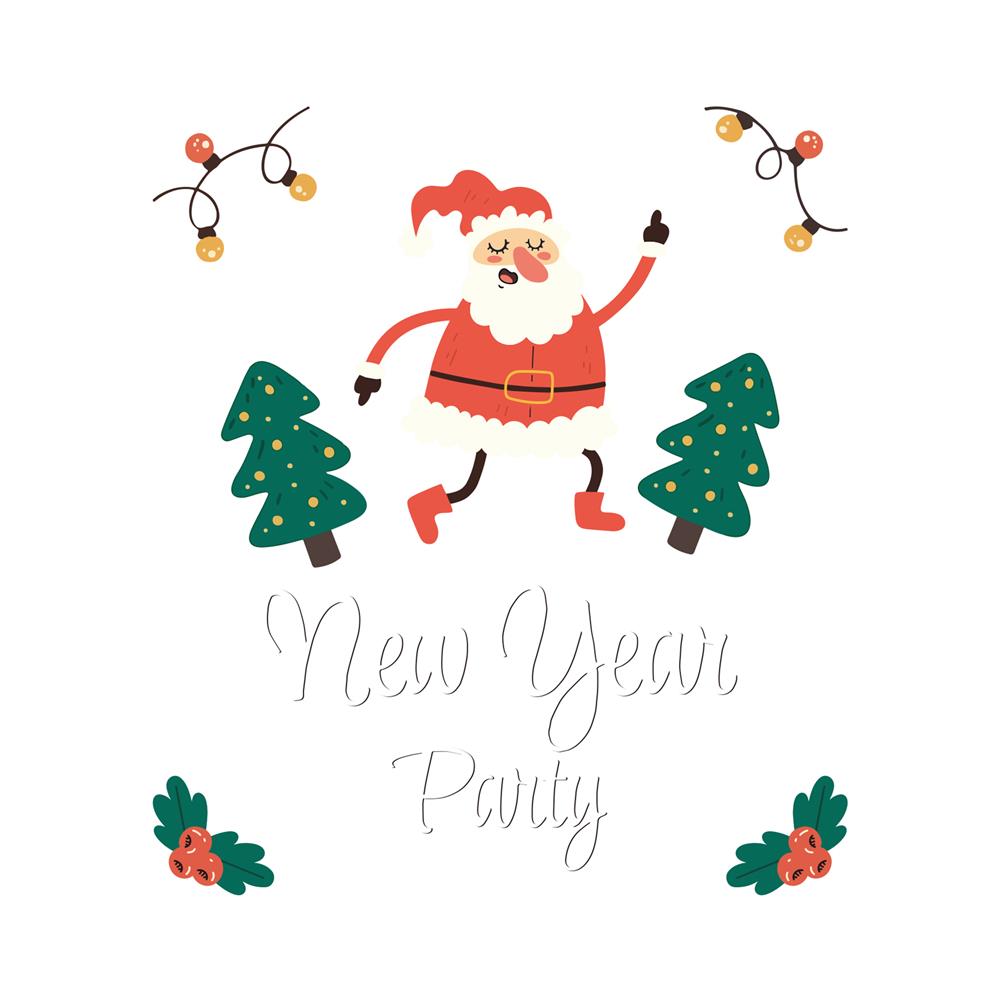 แผ่น PVC สุญญากาศ HOME LIVING STYLE NEW YEAR 38x43 ซม.