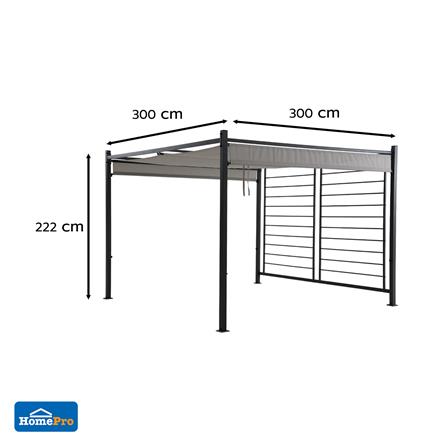 เต็นท์สนาม SPRING KOTA PLUS 3x3 เมตร สีดำ_9