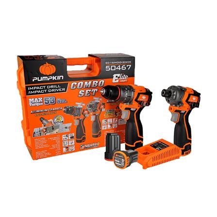 ชุดสว่านไร้สาย (พร้อมแบตเตอรี่และแท่นชาร์จ) PUMPKIN 50467 EC-16IMDID-202CK 16 โวลต์_4