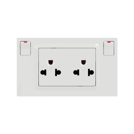 ชุดเต้ารับคู่มีสวิตช์ SCHNEIDER M3TSSISWE MILUZ_0