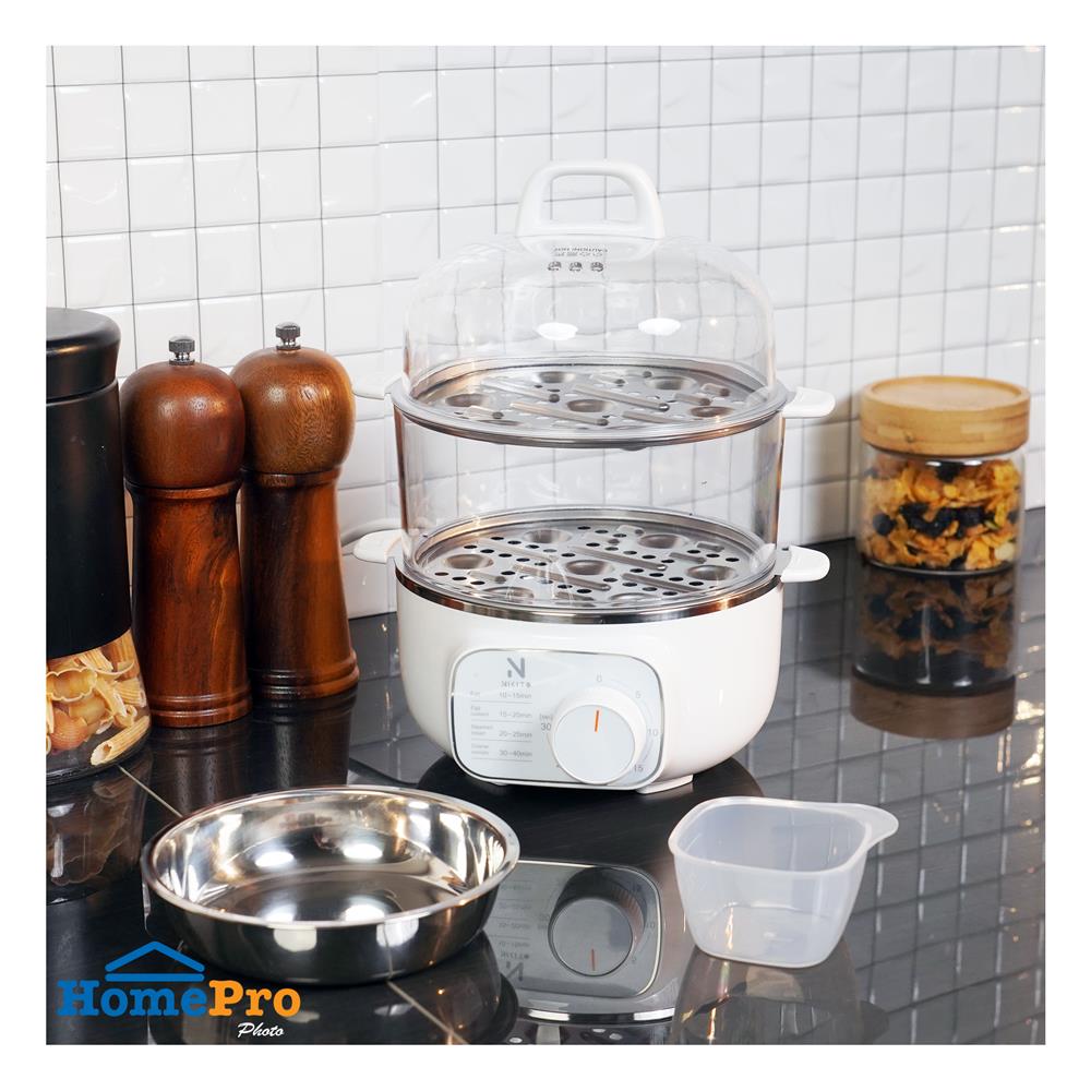 เครื่องนึ่งไข่ NIKITO NK-EMK03 สีขาว