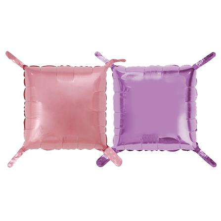 ลูกโป่งฟอยล์ทรงสี่เหลี่ยม SNAZZ 11 นิ้ว สีชมพู-ม่วง_0