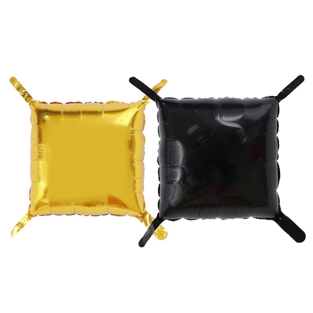 ลูกโป่งฟอยล์ทรงสี่เหลี่ยม SNAZZ 11 นิ้ว สีทอง-ดำ