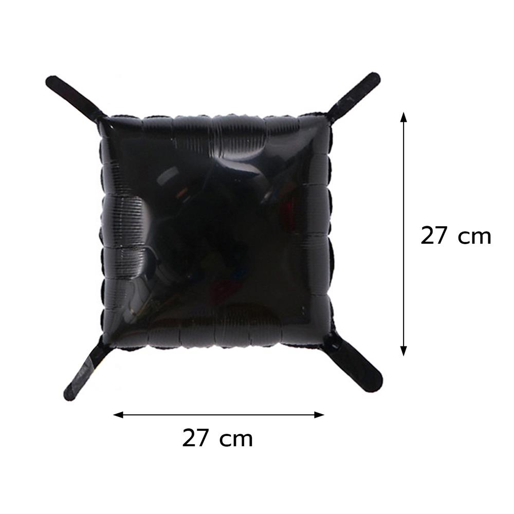 ลูกโป่งฟอยล์ทรงสี่เหลี่ยม SNAZZ 11 นิ้ว สีทอง-ดำ