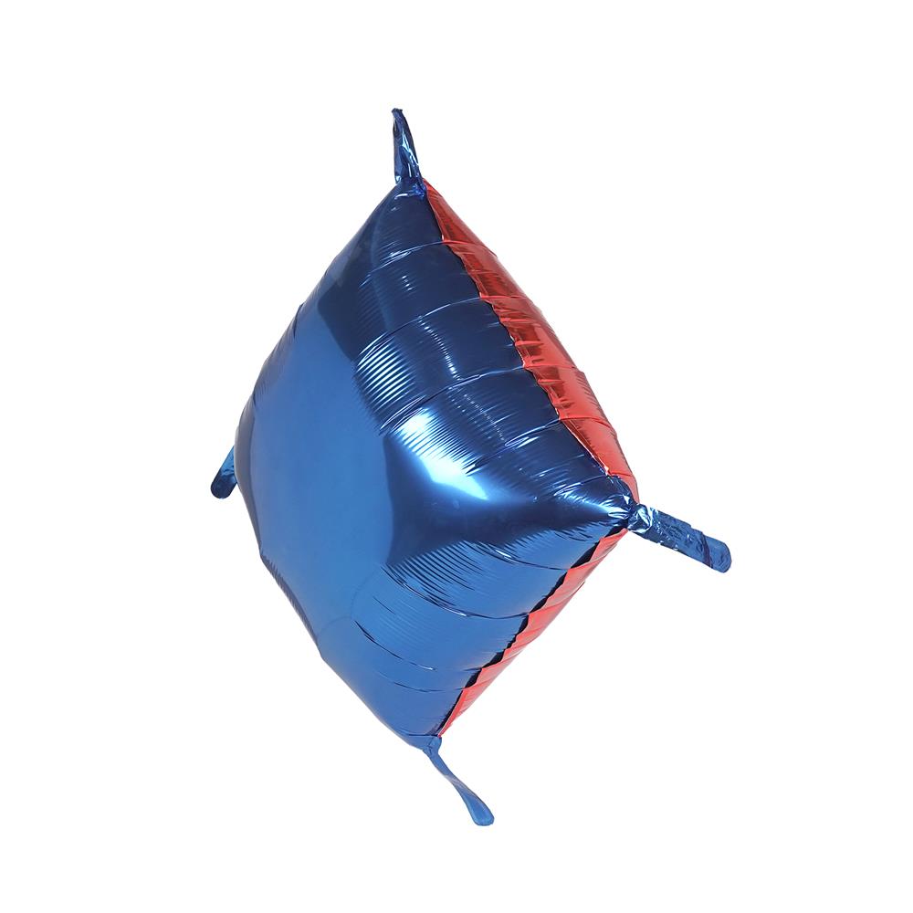 ลูกโป่งฟอยล์ทรงสี่เหลี่ยม SNAZZ 11 นิ้ว สีแดง-น้ำเงิน