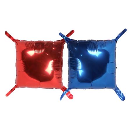 ลูกโป่งฟอยล์ทรงสี่เหลี่ยม SNAZZ 11 นิ้ว สีแดง-น้ำเงิน_0