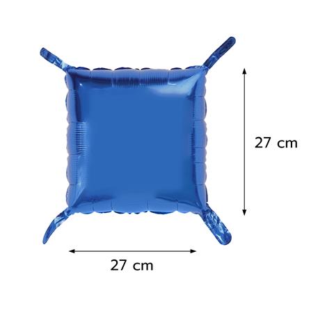 ลูกโป่งฟอยล์ทรงสี่เหลี่ยม SNAZZ 11 นิ้ว สีแดง-น้ำเงิน_2