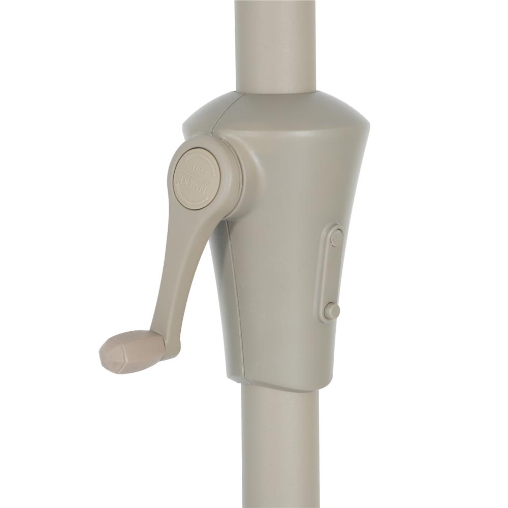 ร่มสนามกลม SPRING VILLA STRIP สีขาว/ฟ้า