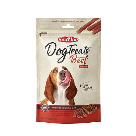 ขนมสุนัข SNACKIE DOG TREATS กลิ่นเนื้อ 70 ก._0