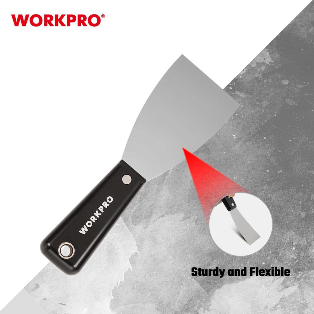 เกรียงโป๊วสี ด้ามพลาสติก WORKPRO 3 นิ้ว