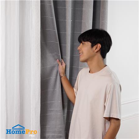 ผ้าม่าน EYELET HOME LIVING STYLE CRUISE UV 140x160 ซม. สีเทา_4