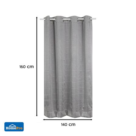 ผ้าม่าน EYELET HOME LIVING STYLE CRUISE UV 140x160 ซม. สีเทา_6