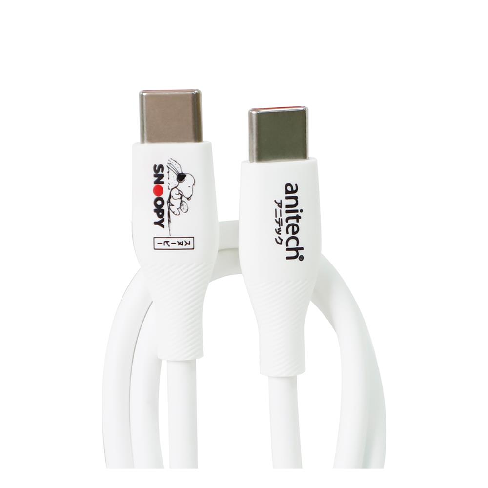 สายชาร์จ TYPE-C to TYPE-C ANITECH SNP-C001 สีขาว