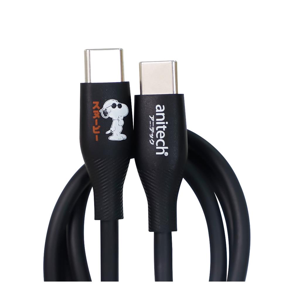สายชาร์จ TYPE-C to TYPE-C ANITECH SNP-C001 สีดำ