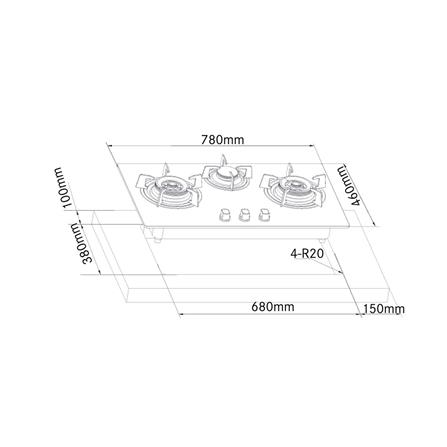 เตาฝัง+เครื่องดูดควัน FRANKE FHG8312+ARNO90XS_4