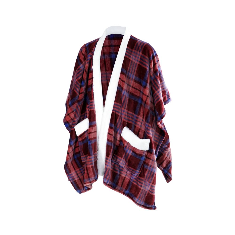 ผ้าห่มคลุมไหล่ HOME LIVING STYLE TARTAN 50x70 นิ้ว สี RED