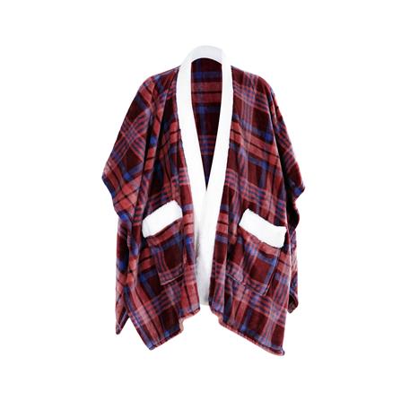 ผ้าห่มคลุมไหล่ HOME LIVING STYLE TARTAN 50x70 นิ้ว สี RED_0