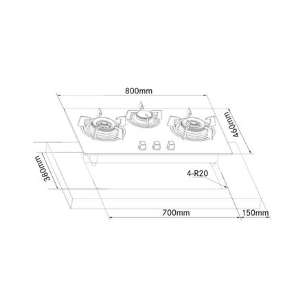 เตาฝัง+เครื่องดูดควัน FRANKE FHG8318+CXW220FT905M_4