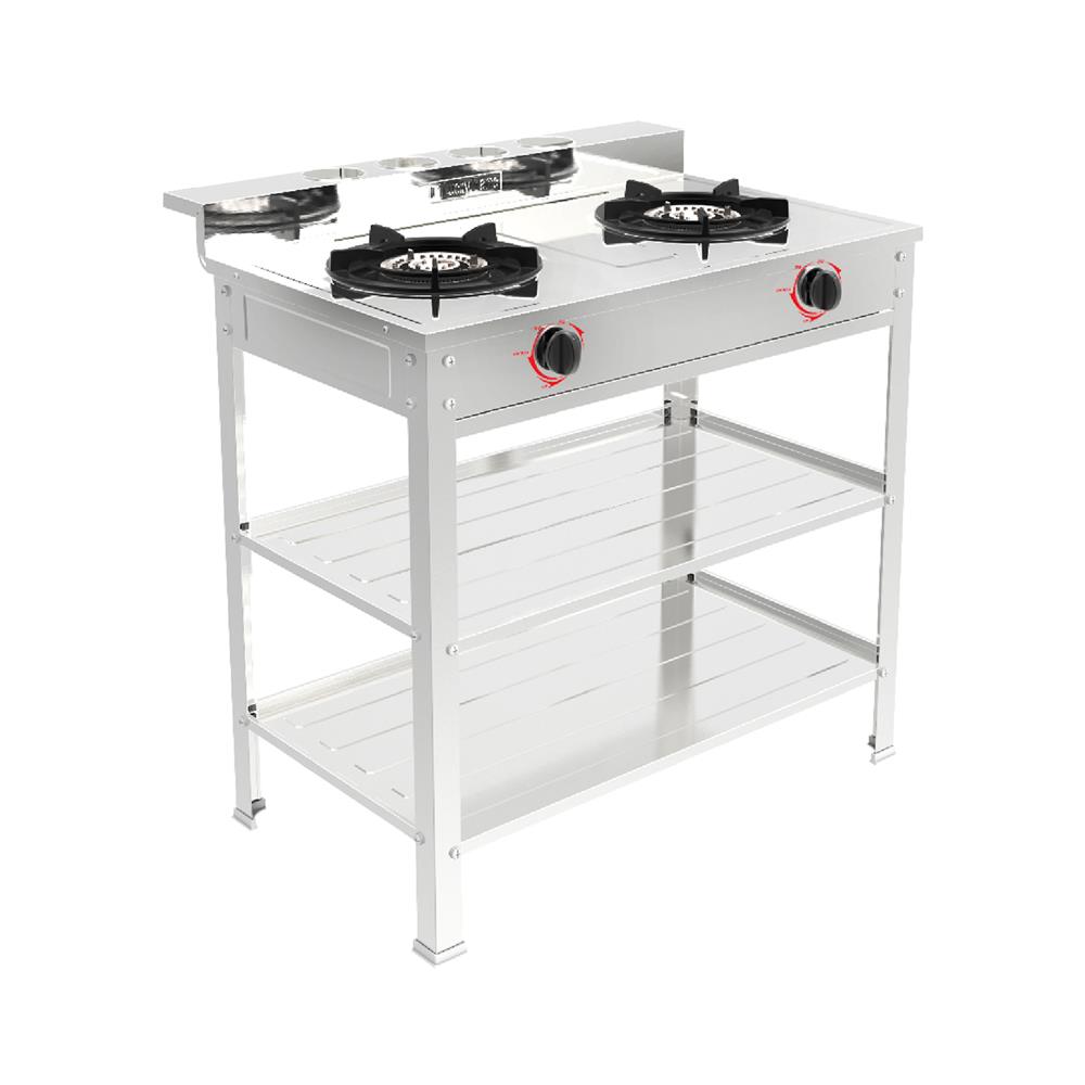 เตาแก๊สตั้งพื้น 2 หัวแก๊ส LUCKY FLAME AT-402RTTC