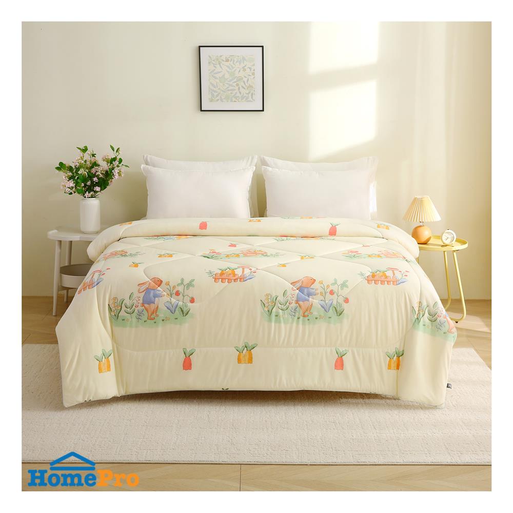 ผ้าห่ม HOME LIVING STYLE BUNNY GARDEN 70x90 นิ้ว สี CREAM