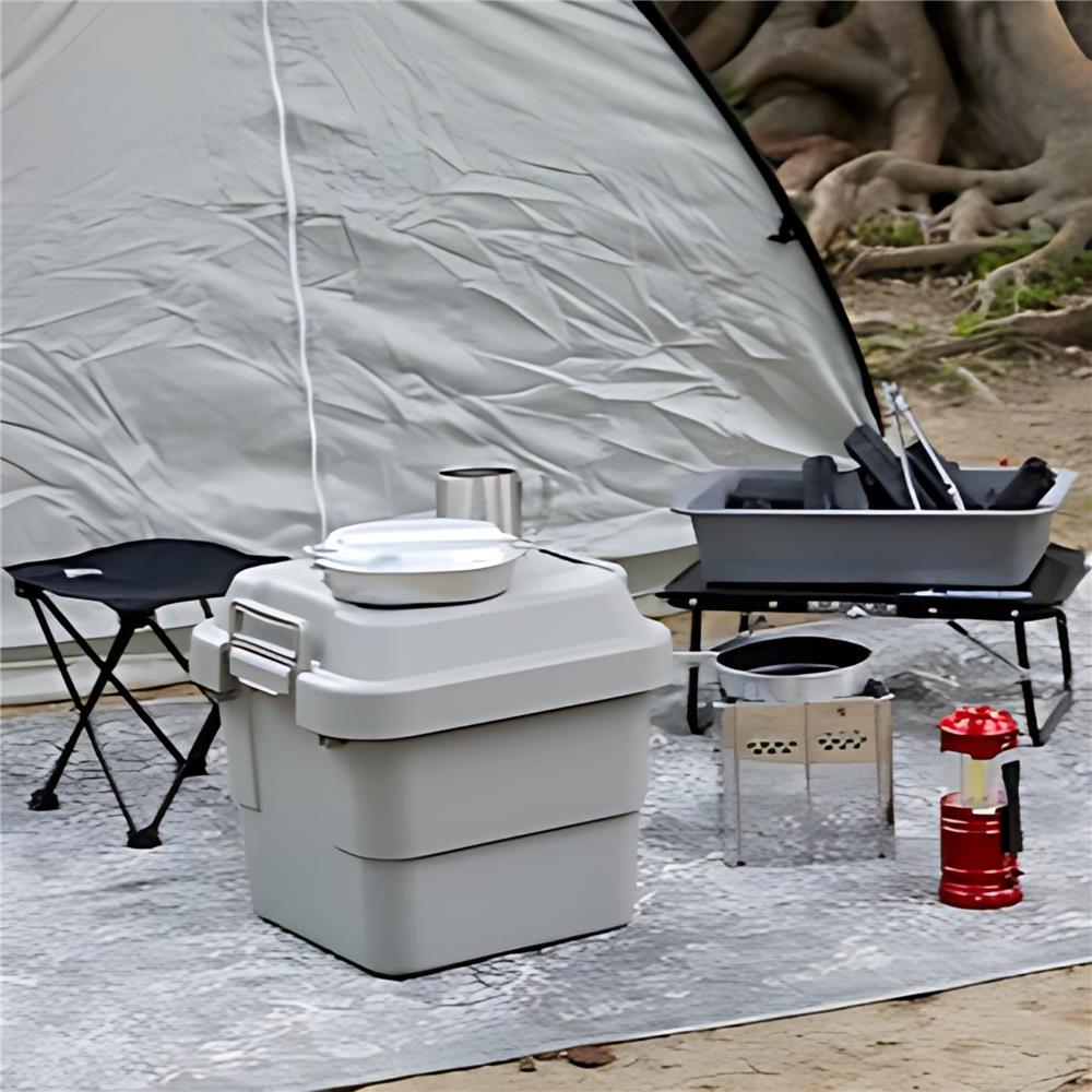 กล่องเครื่องมือ DIY TRUSCO GYC-20 20 ลิตร สีเทา