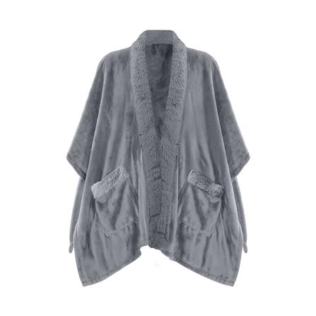 ผ้าห่มคลุมไหล่ HOME LIVING STYLE HUG 50x70 นิ้ว สี GREY_0