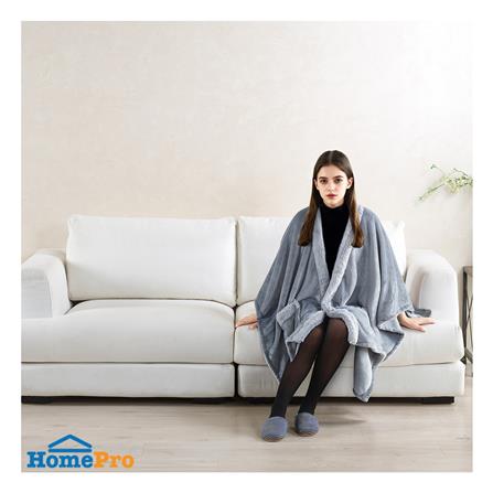 ผ้าห่มคลุมไหล่ HOME LIVING STYLE HUG 50x70 นิ้ว สี GREY_6