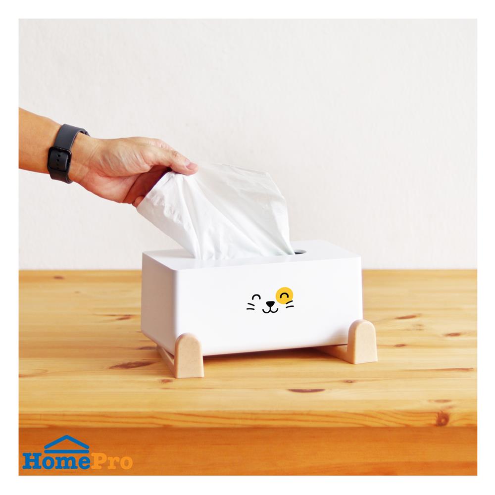 กล่องทิชชู่ MINIMAL SCULPT CAT SMILE