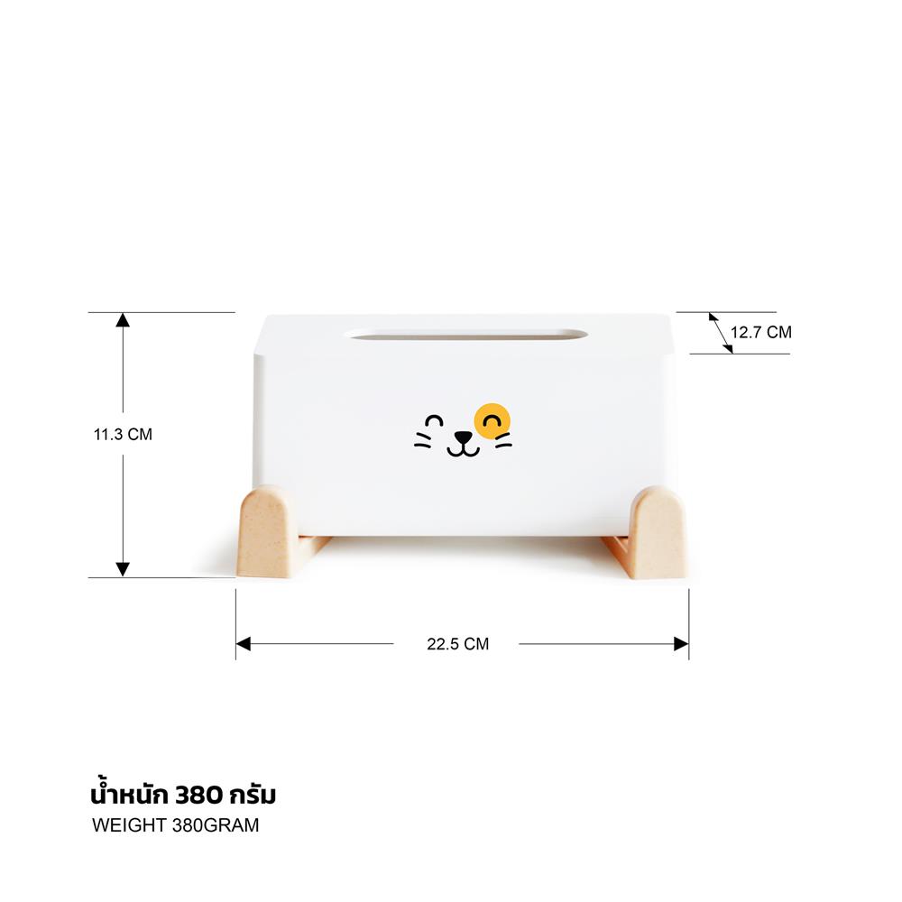 กล่องทิชชู่ MINIMAL SCULPT CAT SMILE