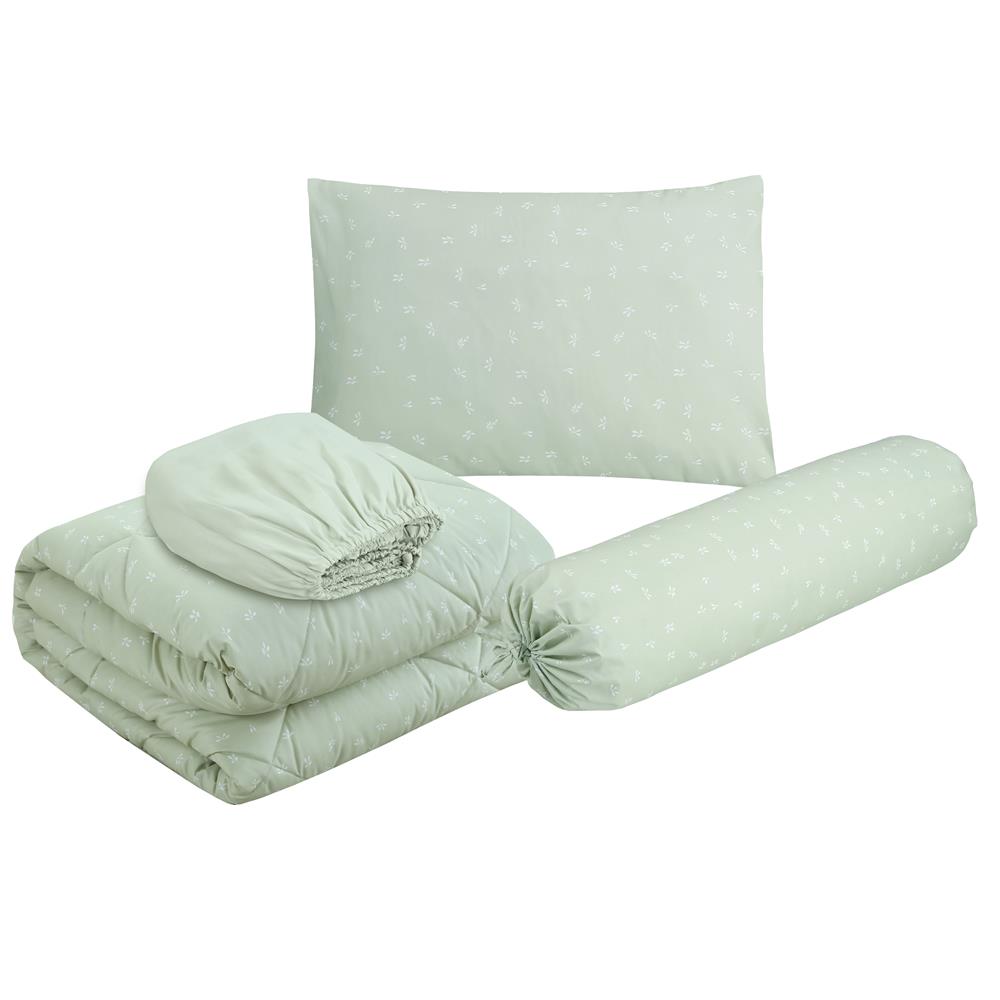 ชุดผ้าปูที่นอน 6 ฟุต (ชุด 6 ชิ้น) HOME LIVING STYLE SHADOW สี GREEN