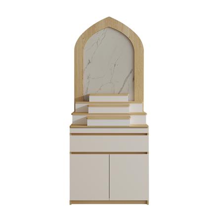 ตู้พระ FURDINI AURA 80 ซม. สี NATURAL OAK/ขาว_1