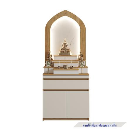 ตู้พระ FURDINI AURA 80 ซม. สี NATURAL OAK/ขาว_2