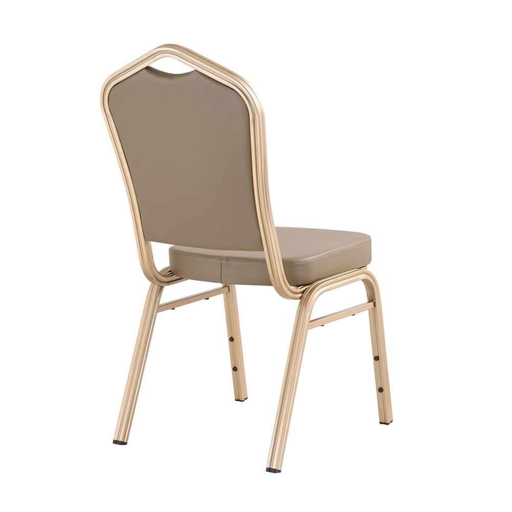 เก้าอี้จัดเลี้ยง FURDINI AURA PU สีน้ำตาลเข้ม/ทอง